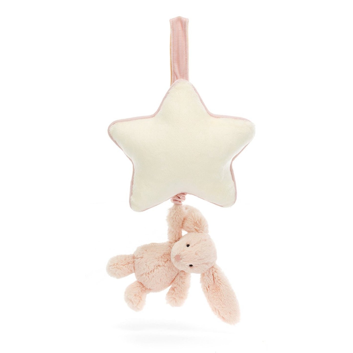 Jellycat Bashful Blush Bunny Musical Pull