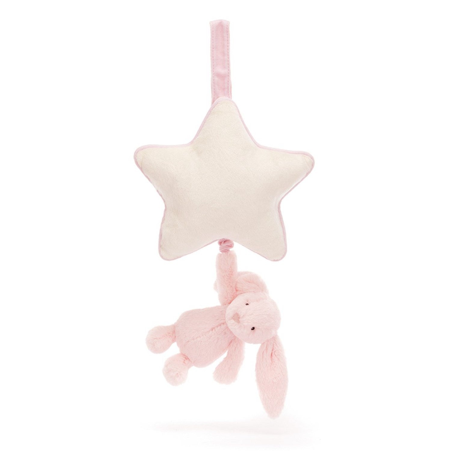 Jellycat Bashful Pink Bunny Musical Pull