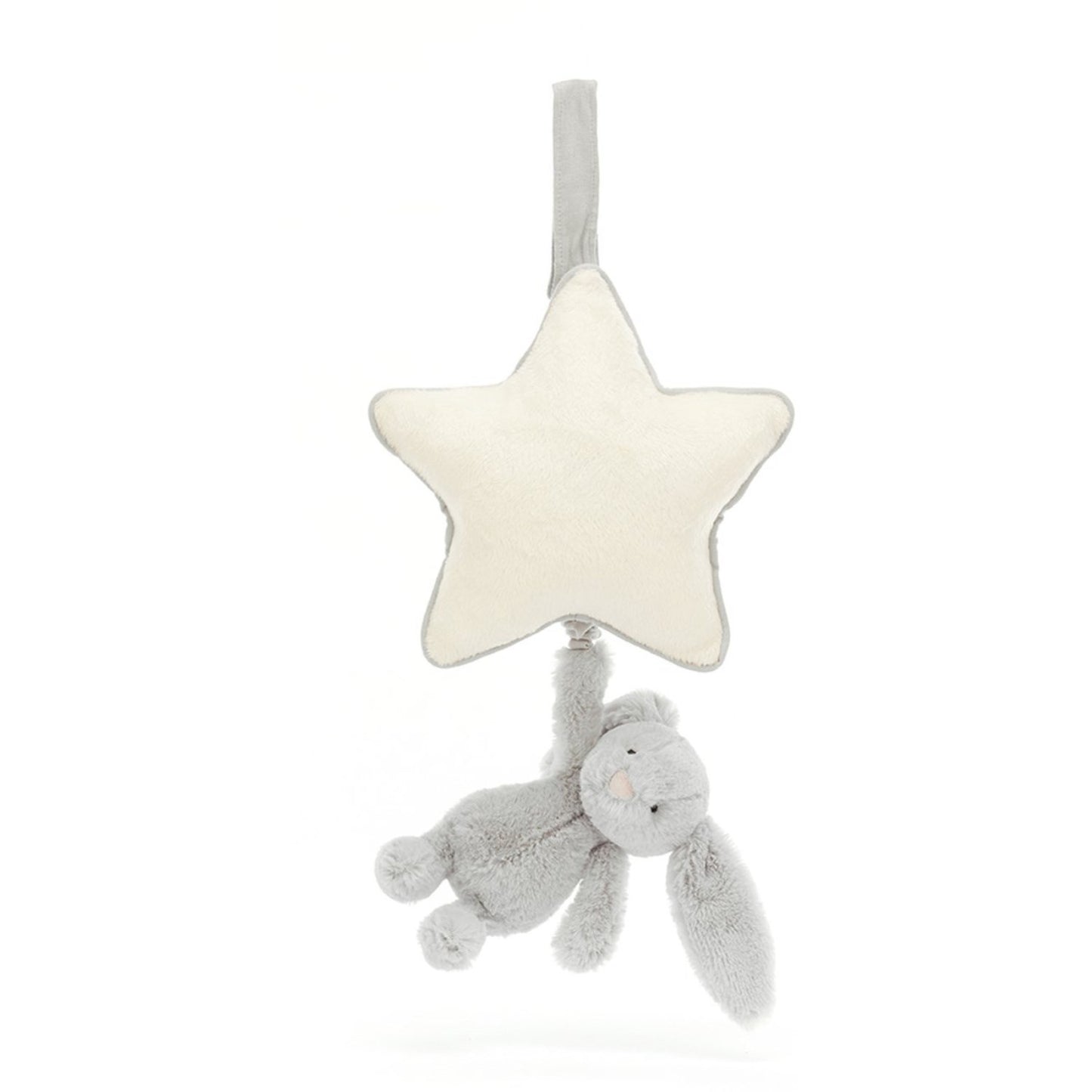 Jellycat Bashful Silver Bunny Musical Pull