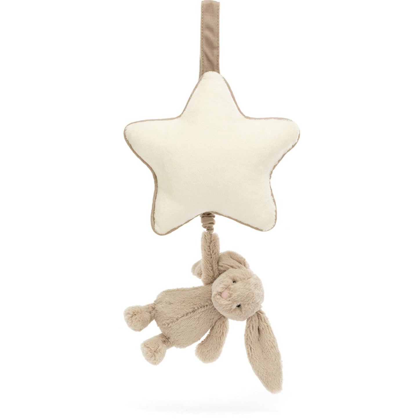 Jellycat Bashful Beige Bunny Musical Pull