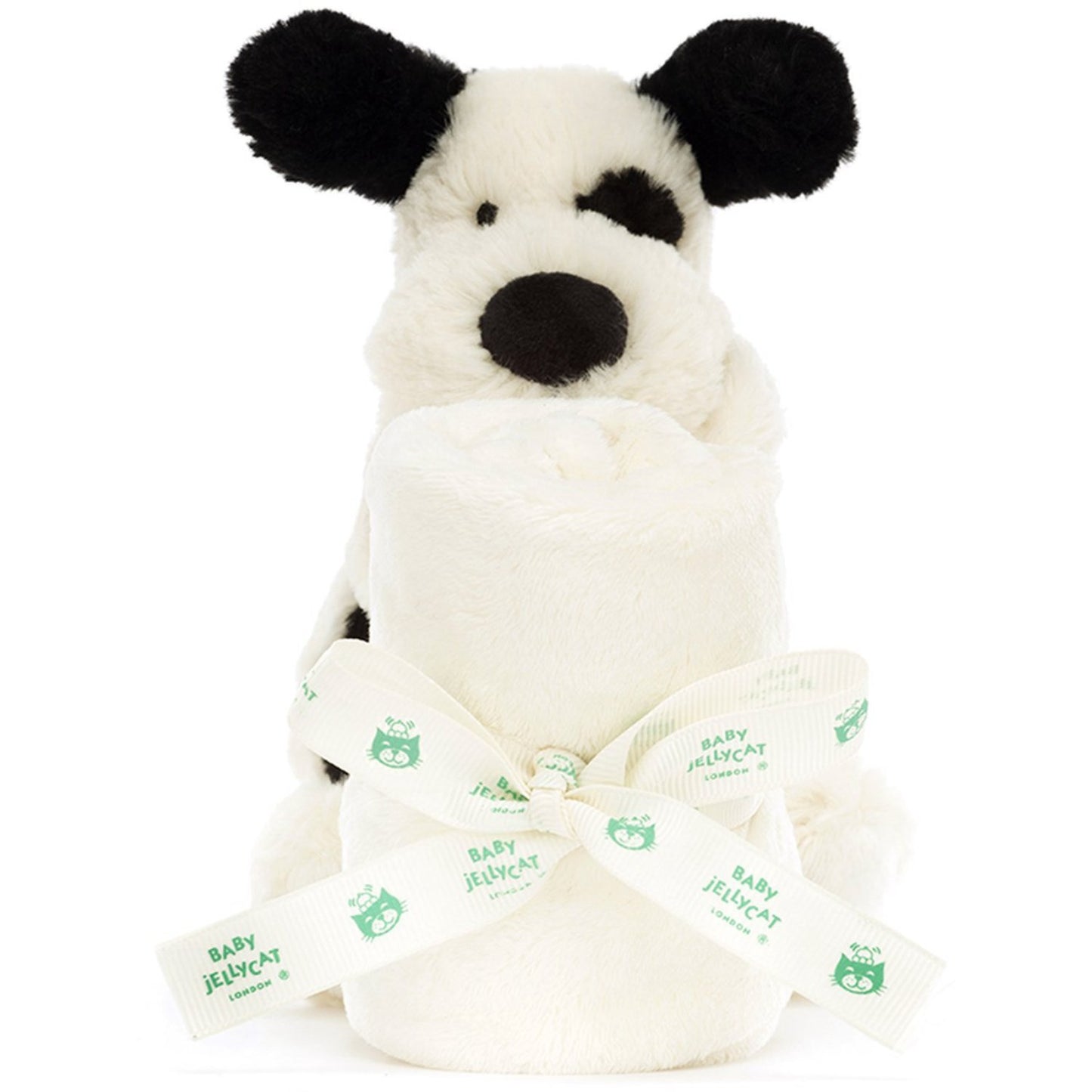 Jellycat Bashful Black & Cream Puppy Soother