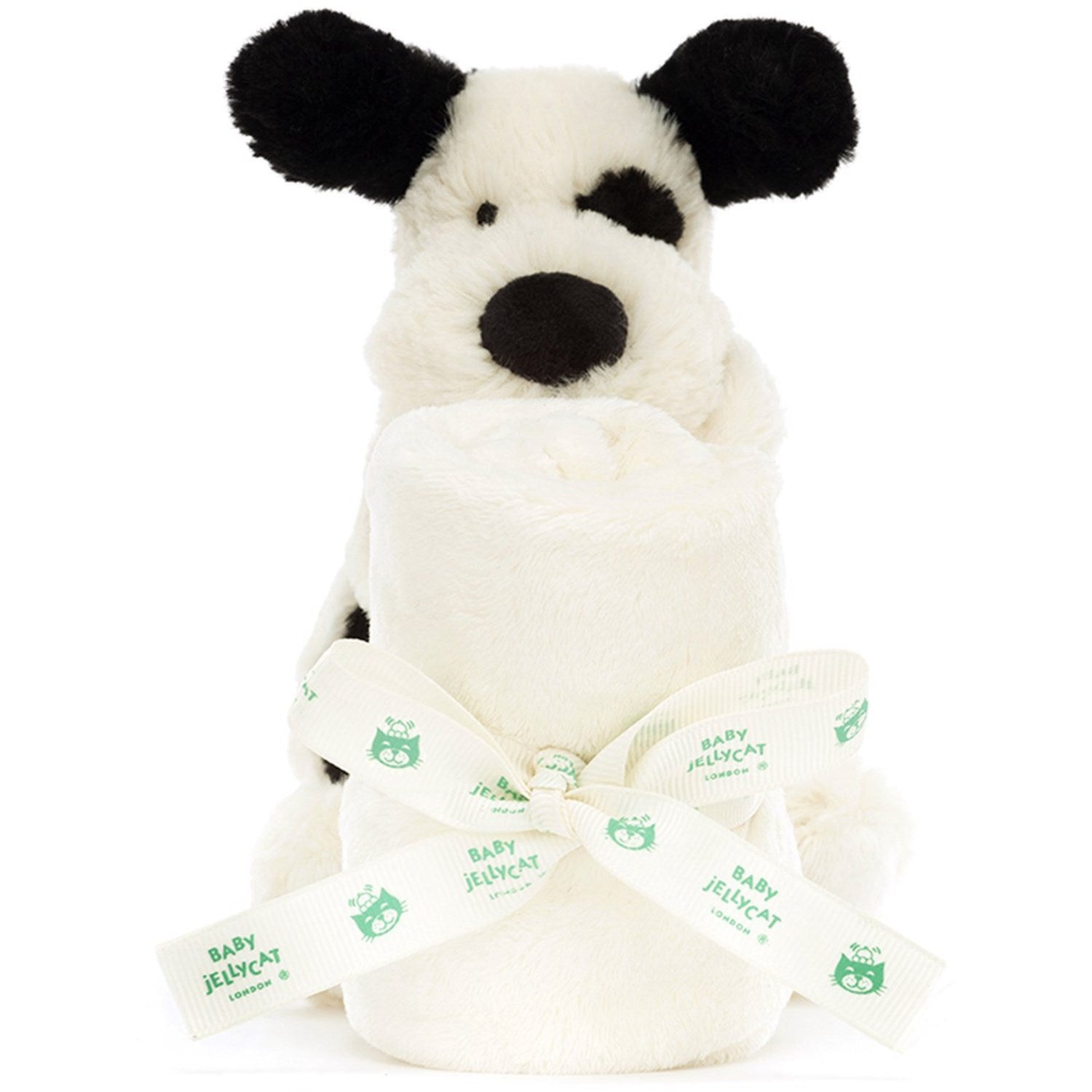 Jellycat Bashful Black & Cream Puppy Soother