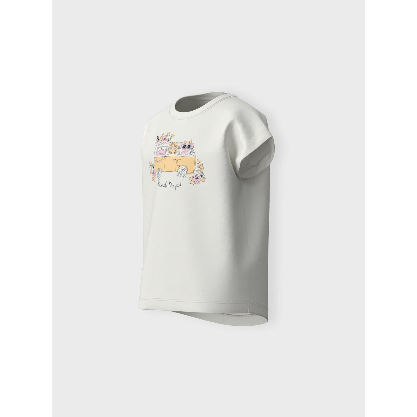 Name It Bright White Roadtrip Violet T-Shirt