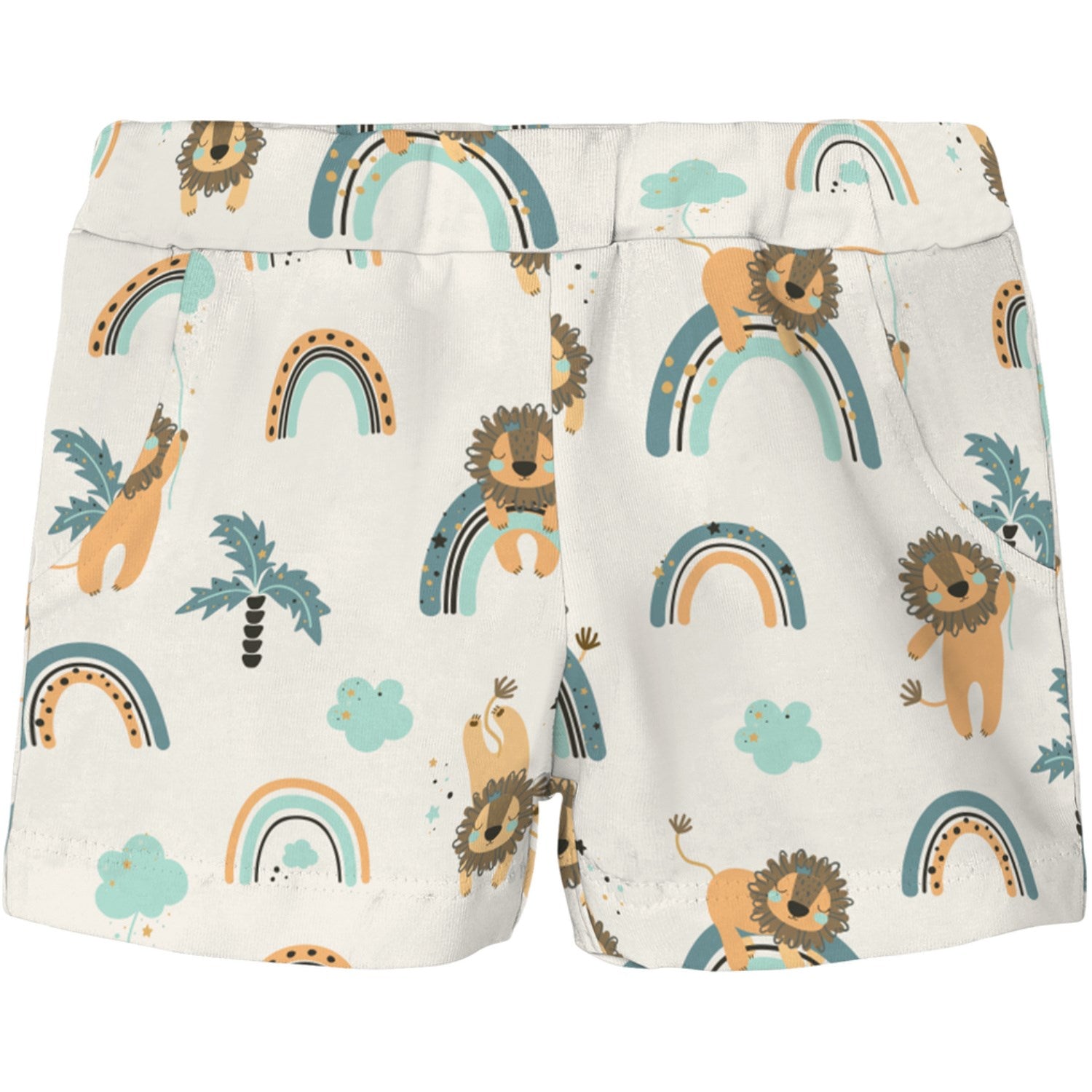 Name It Jet Stream Lions And Rainbows Vroels Shorts