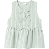 Name It Silt Green Hicheck Blouse