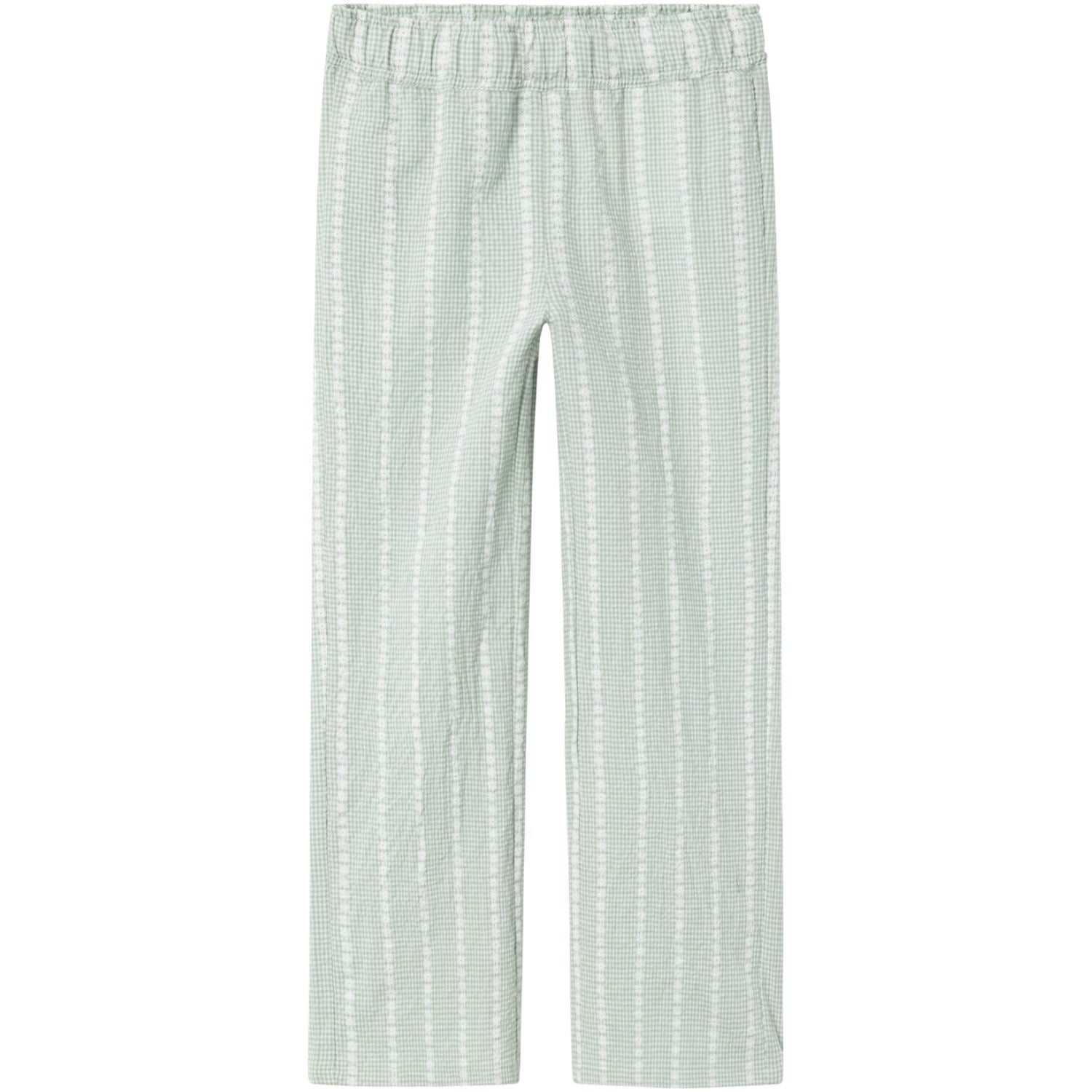 Name It Silt Green Hicheck Wide Pants