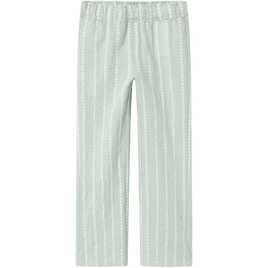 Name It Silt Green Hicheck Wide Pants