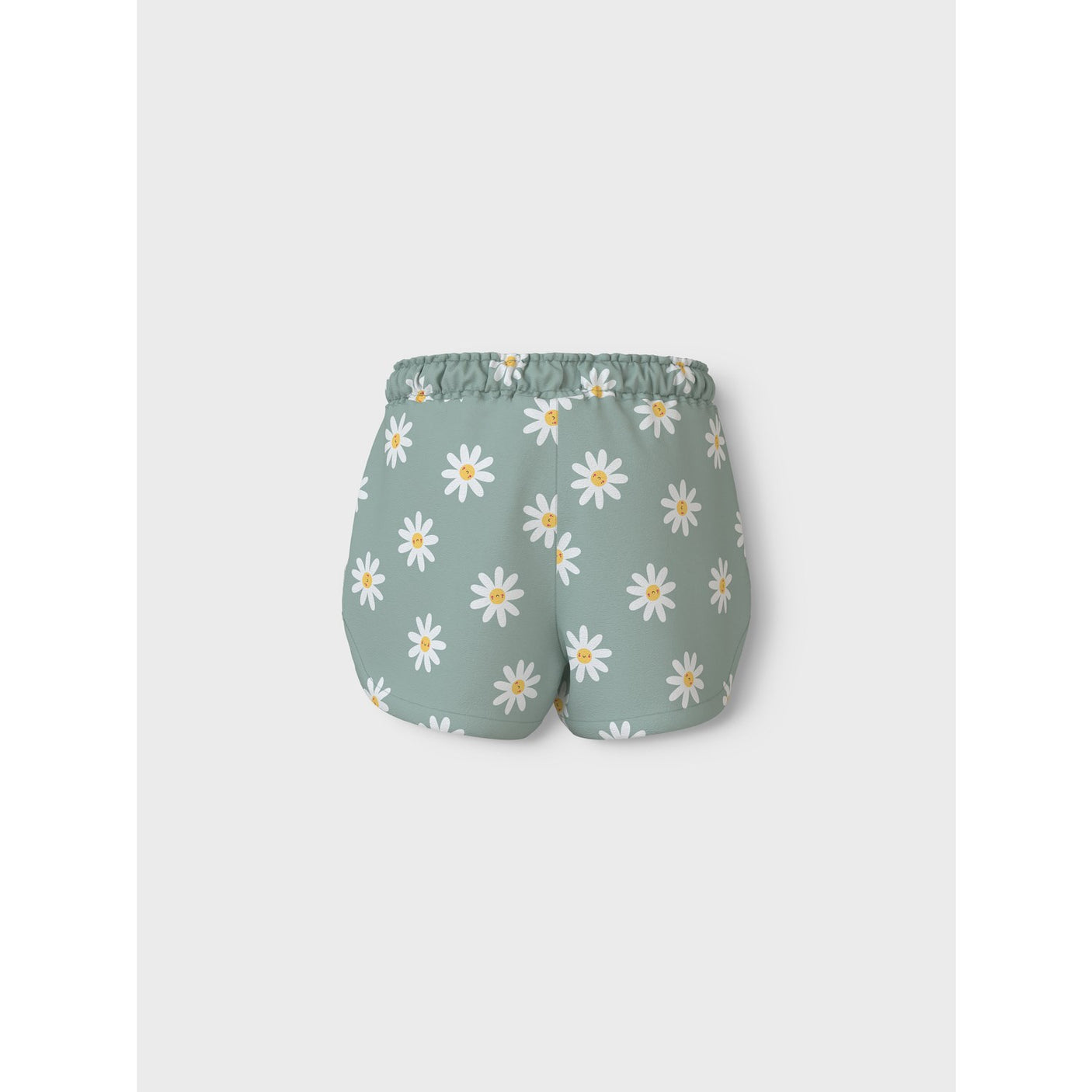 Name It Silt Green Daisy Flowers Vigga Shorts Noos