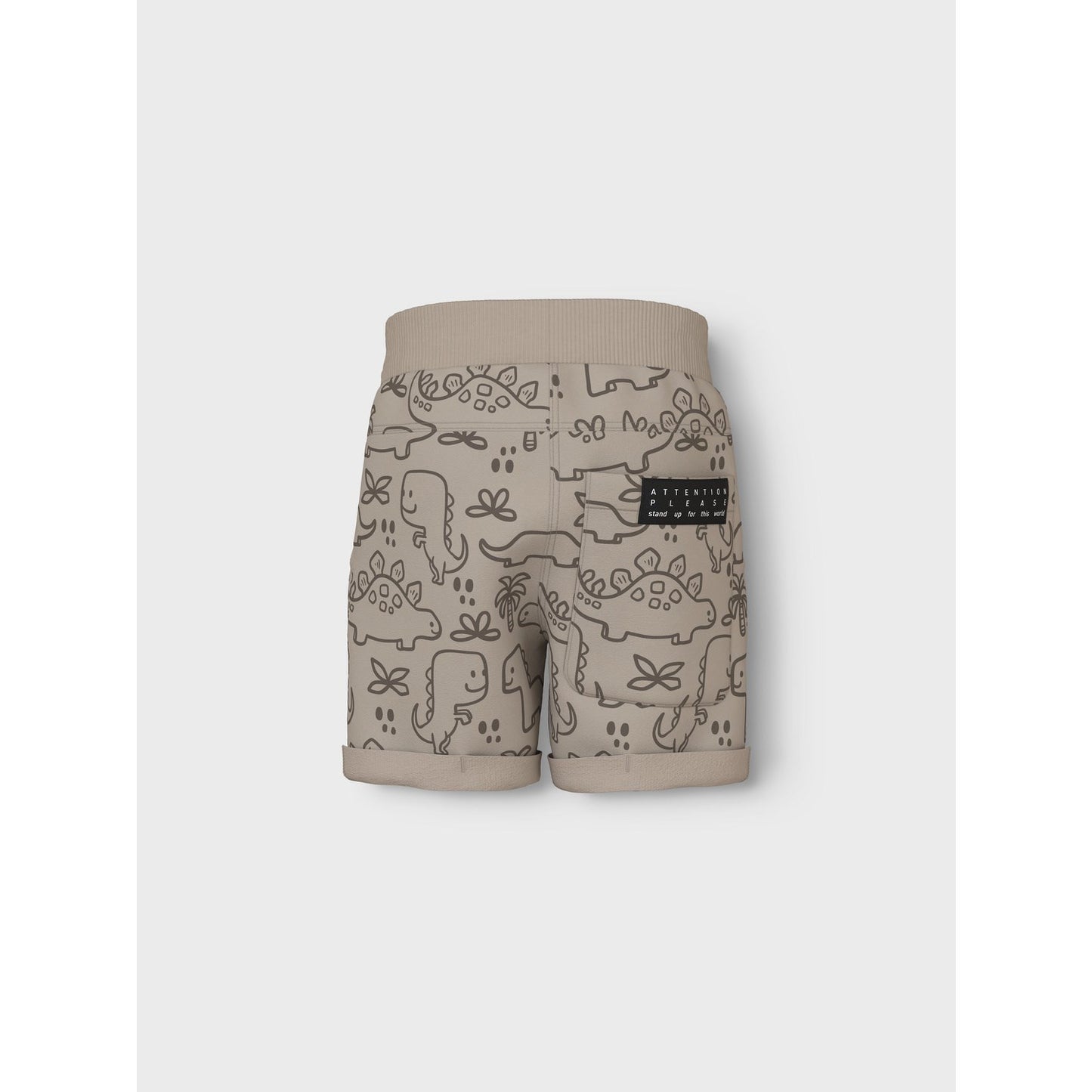 Name It Pure Cashmere Outline Dinosaurs Vermo Aop Long Sweat Shorts Noos