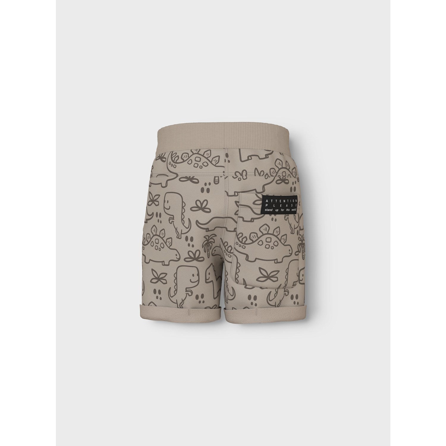 Name It Pure Cashmere Outline Dinosaurs Vermo Aop Long Sweat Shorts Noos