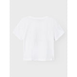 Name It Bright White Silt Green Hambioose Short T-Shirt