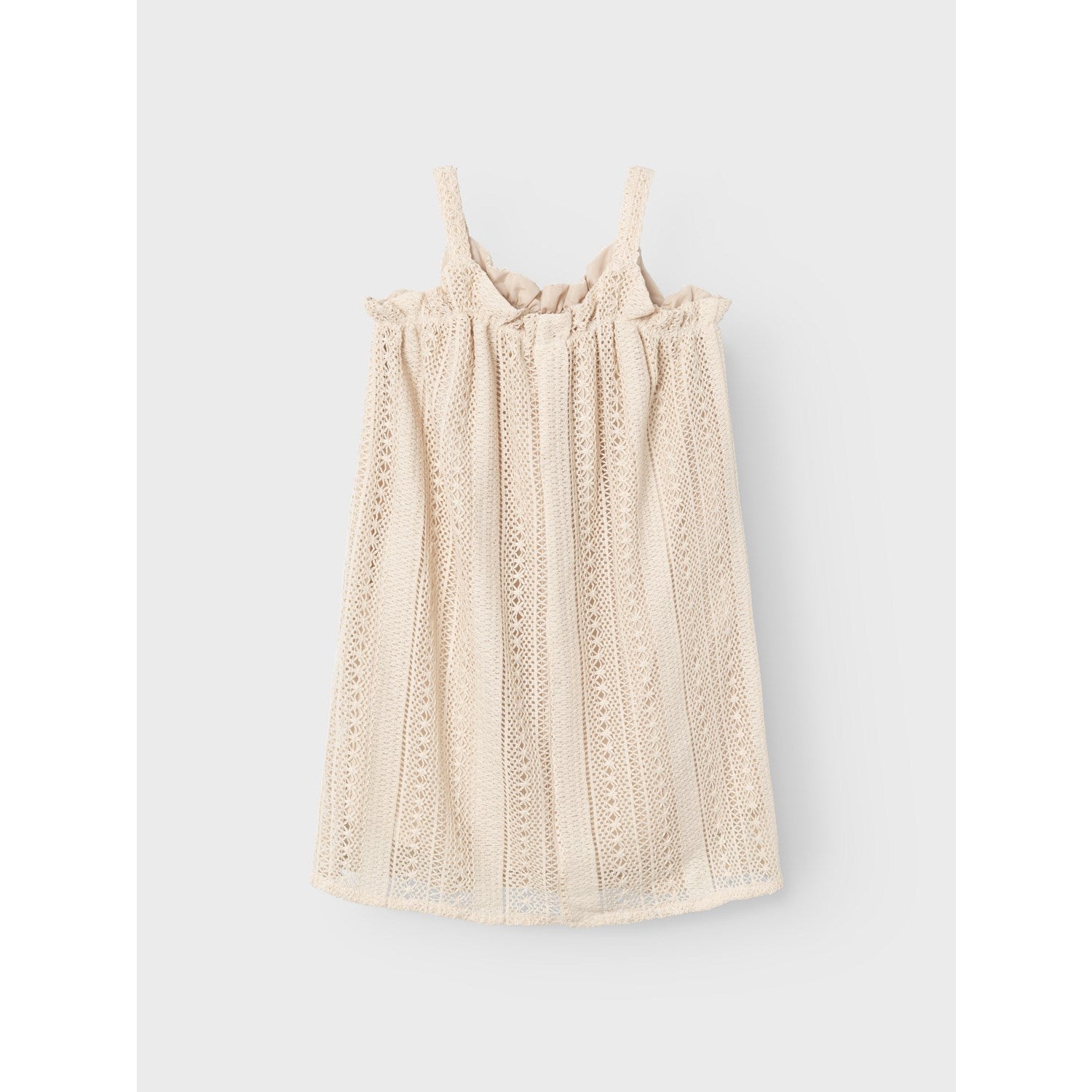 MÅ IKKE KOMME ONLINE! Name It Oatmeal Hisilka Strap Dress