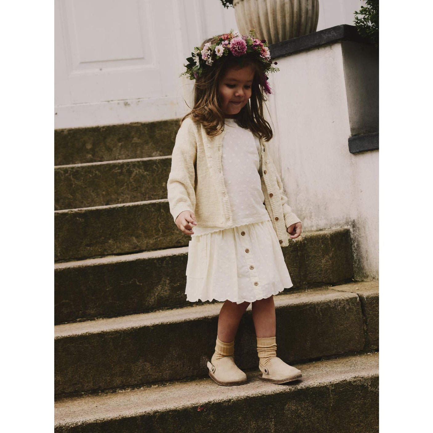 Lil'Atelier Coconut Milk Hirsa Loose T-Shirt