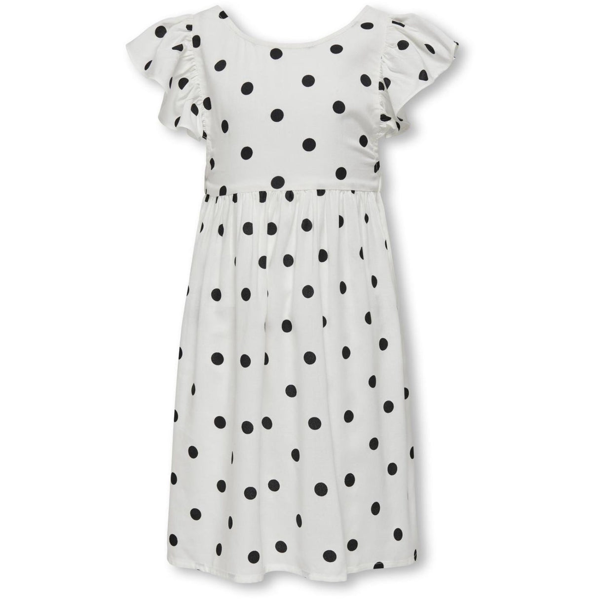 kids ONLY Cloud Dancer Black Dot Dotty Detail Dress