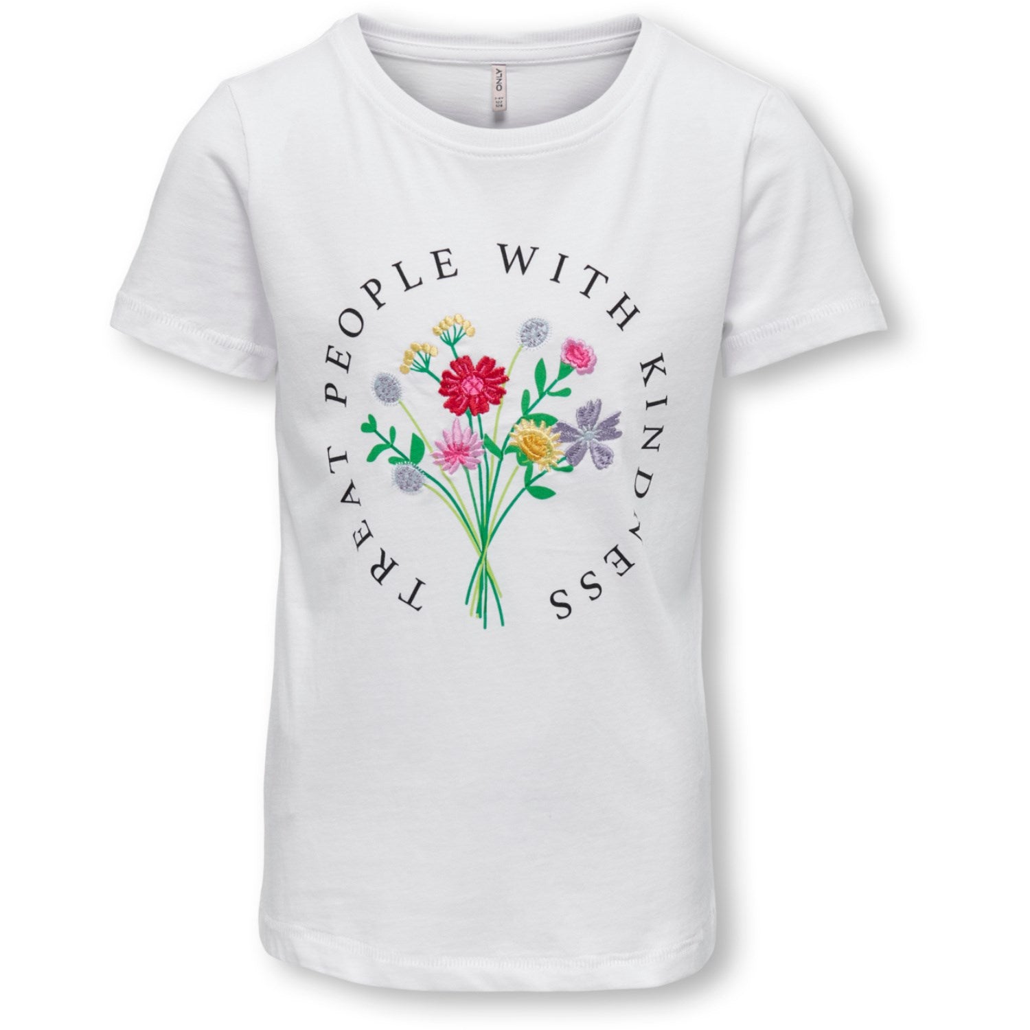 Kids ONLY Bright White Emma Flower T-shirt