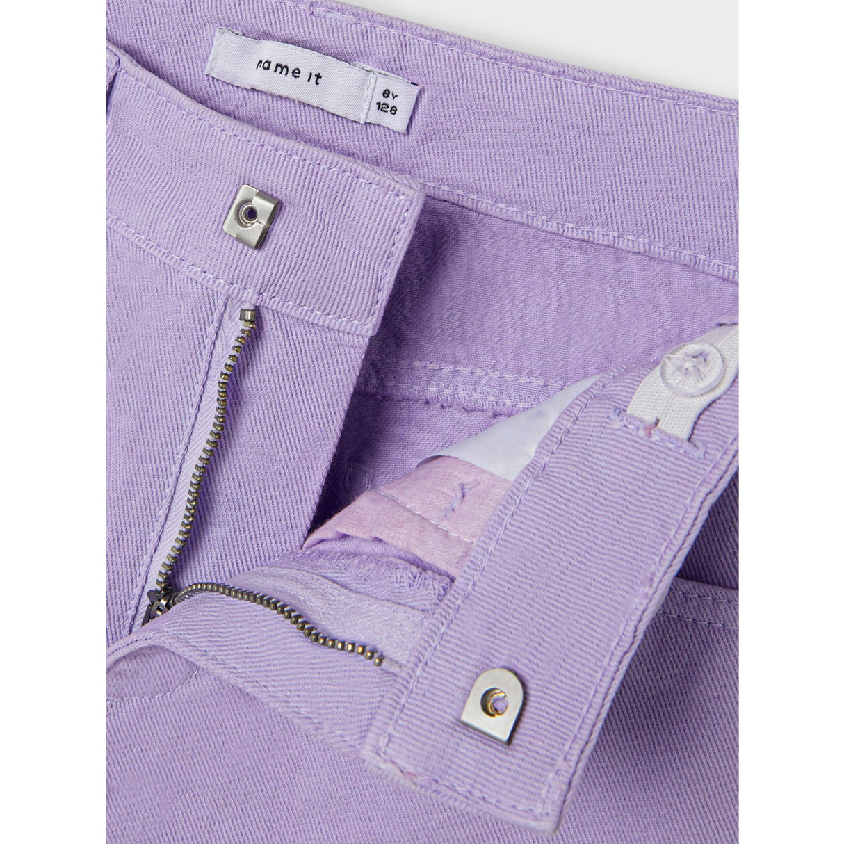 Name It Lilac Breeze Rose Mom Twill Shorts
