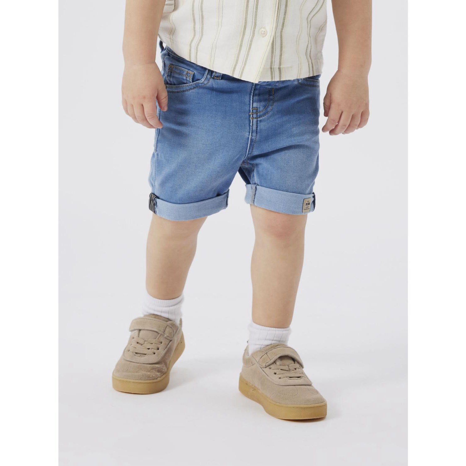 Name It Light Blue Denim Silas Slim Denim Shorts