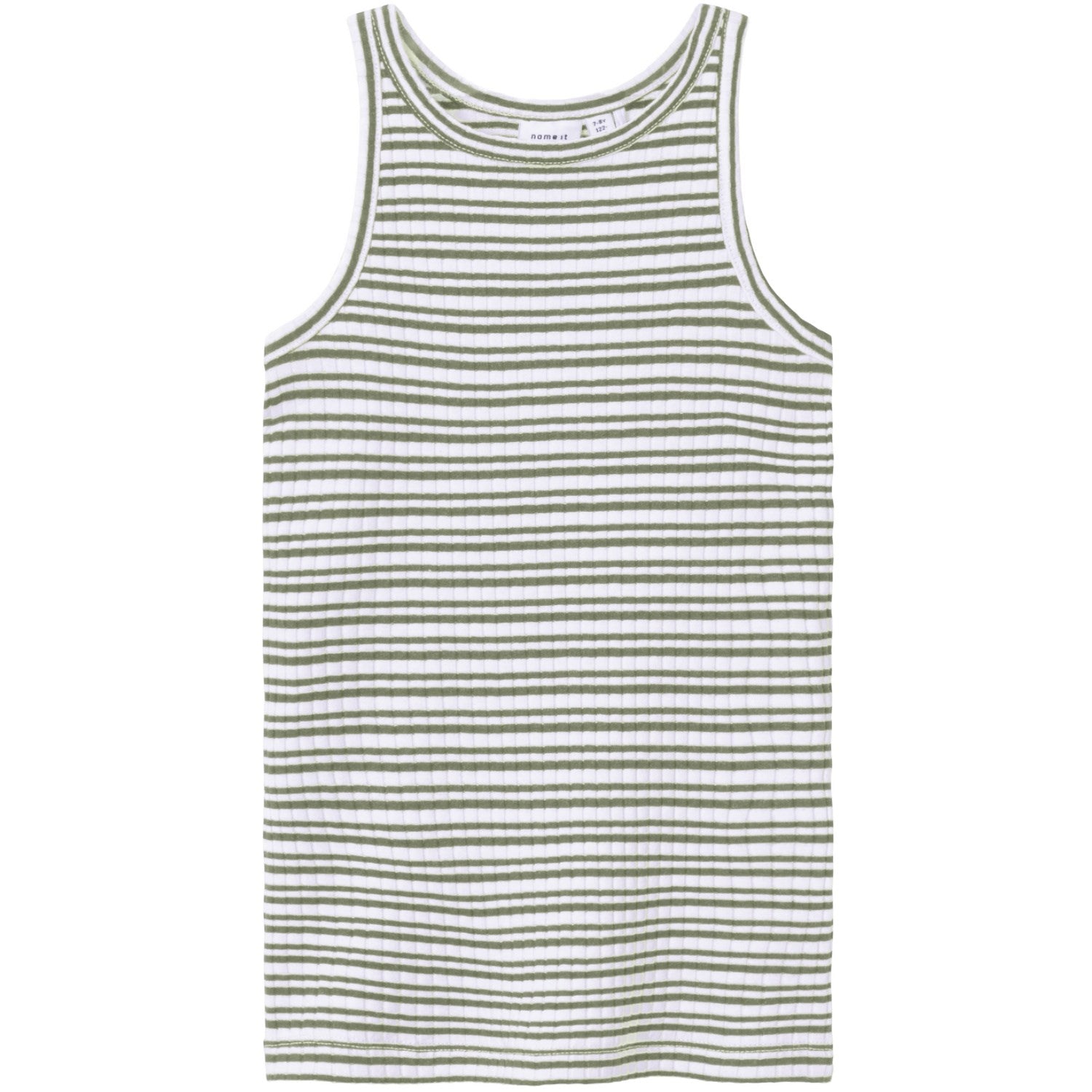 Name It Oil Green Bright White Hobine Tank Top