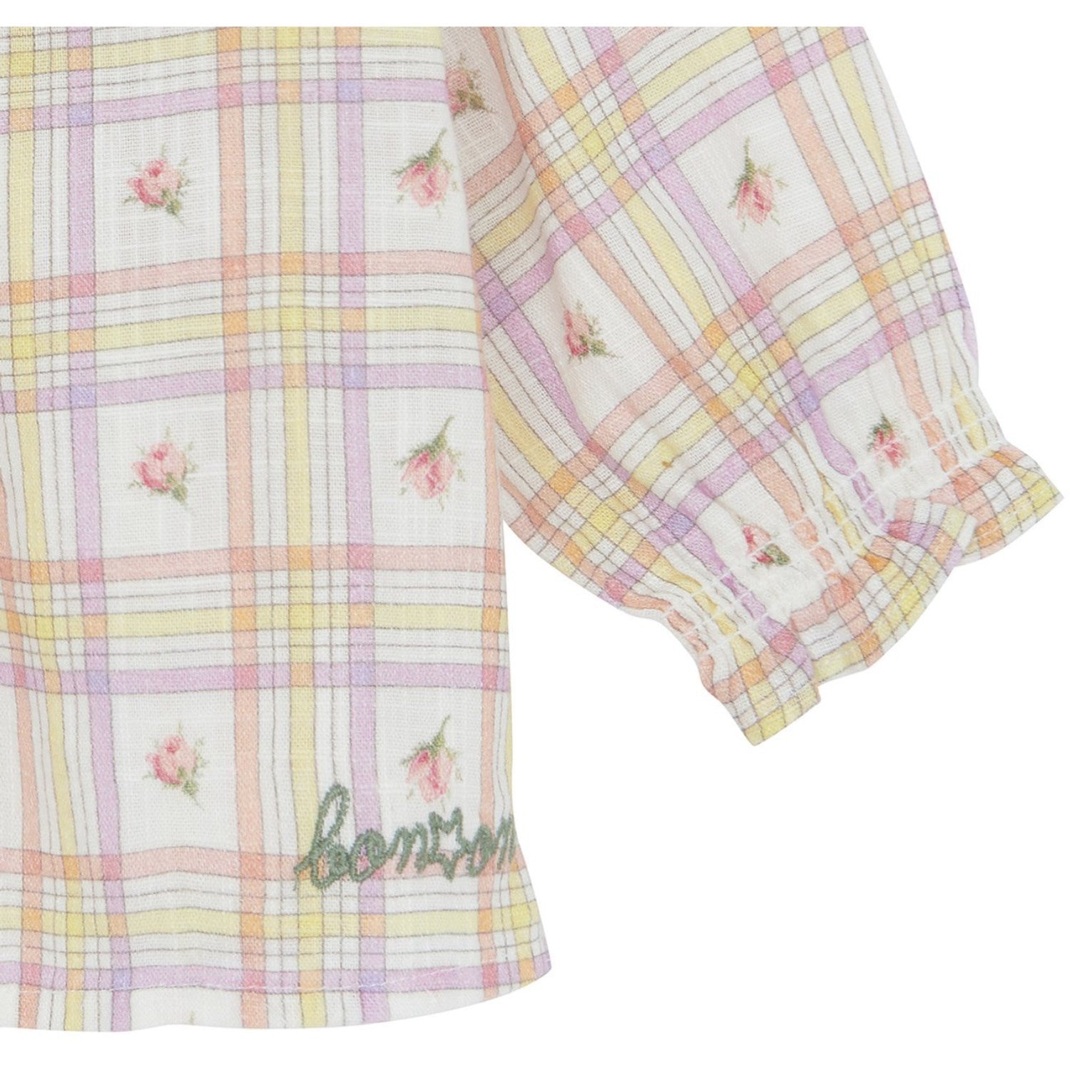 BONTON Carreau Bouton De Rose Reina Blouse