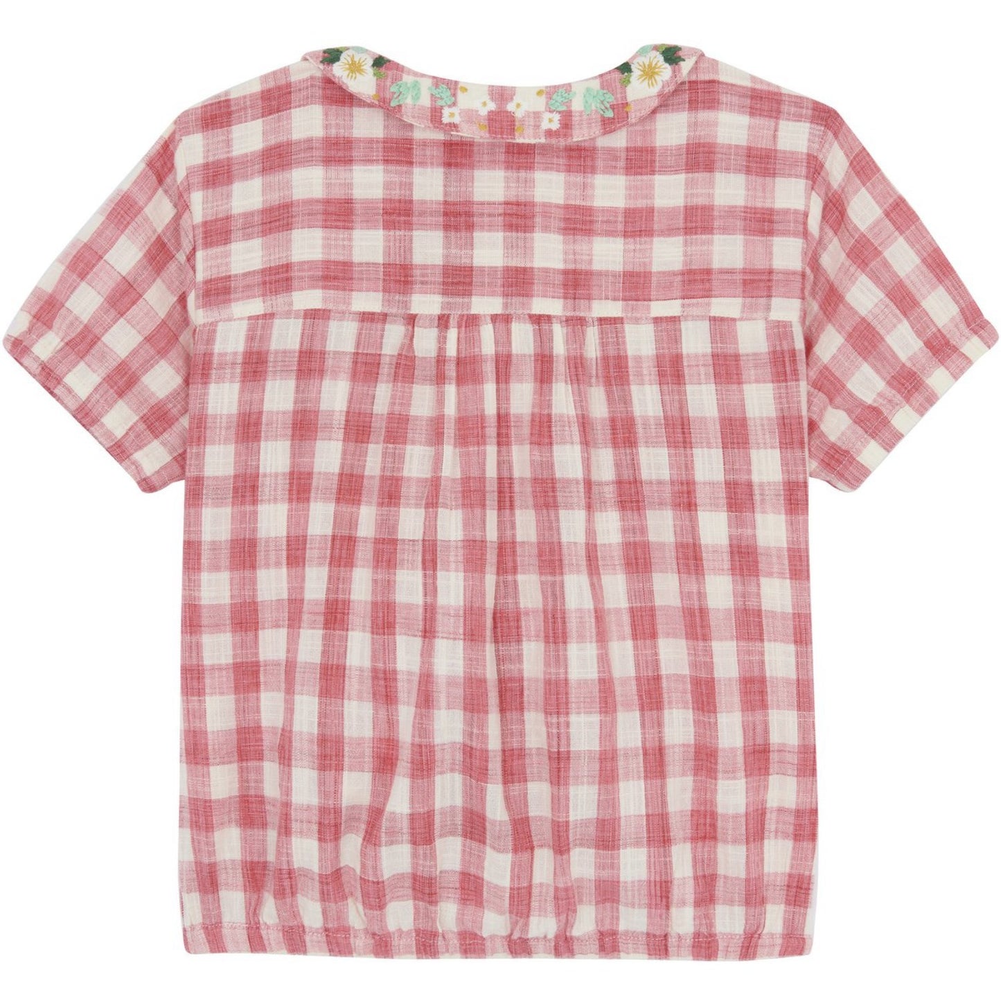 BONTON Carreau Rouge Airelle Blouse