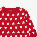 BONTON Jacquard Coeur Rouge Paula Knitted Sweater