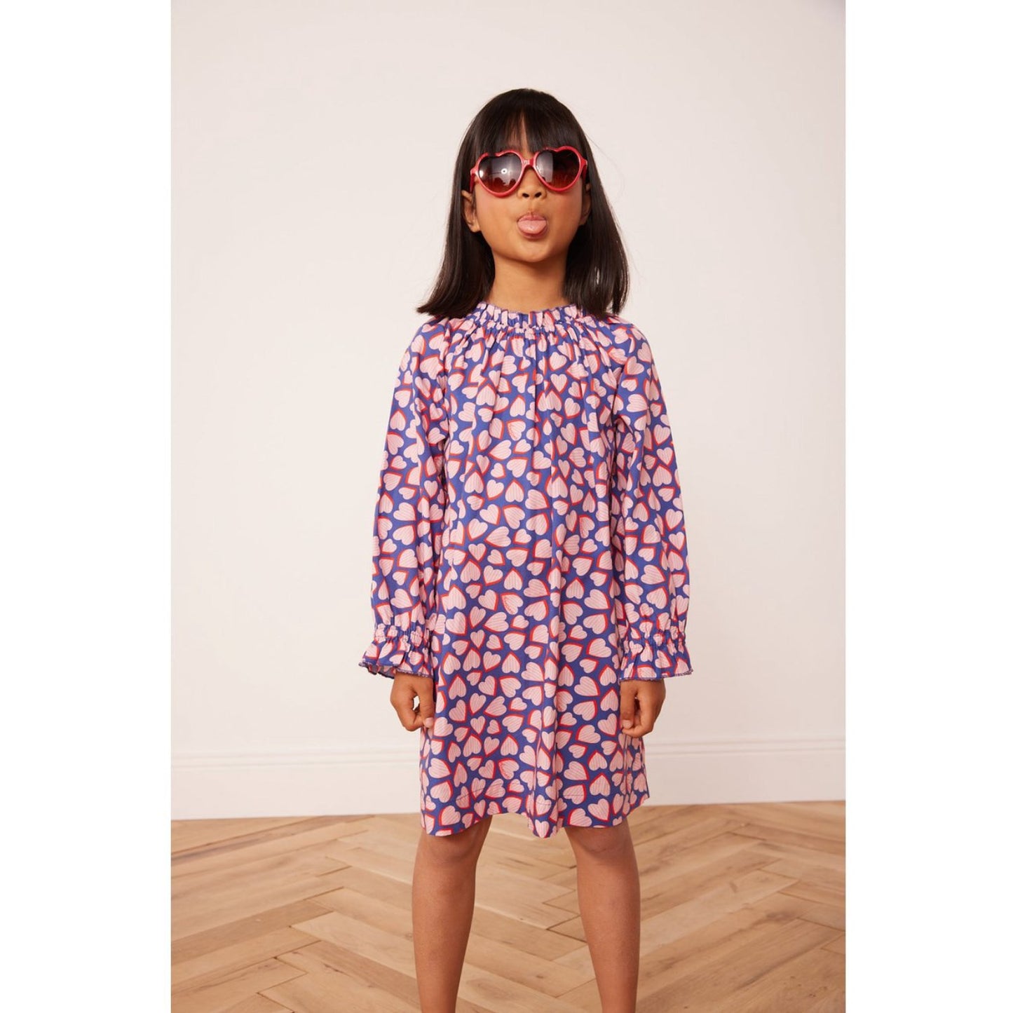 BONTON Imp Coeur Bleu Dahlia Dress