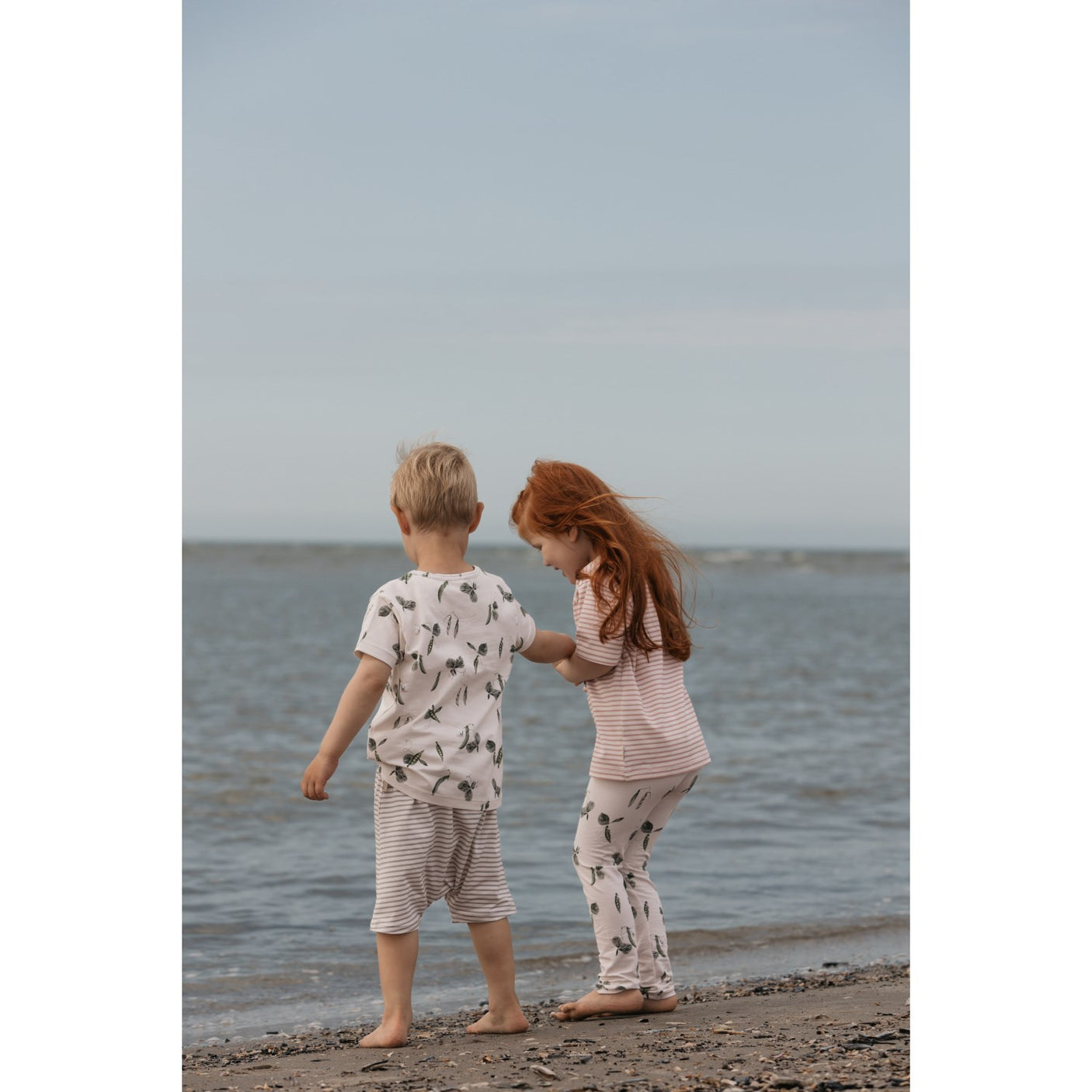 Petit Piao® Mineral Green Shorts Sum Printed