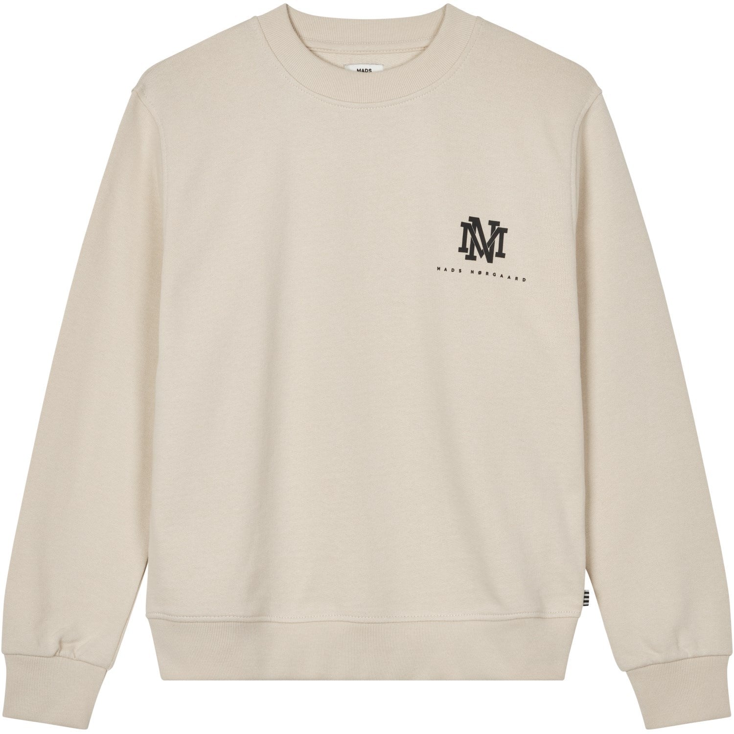 Mads Nørgaard Oatmeal Light Organic Solo Sweatshirt