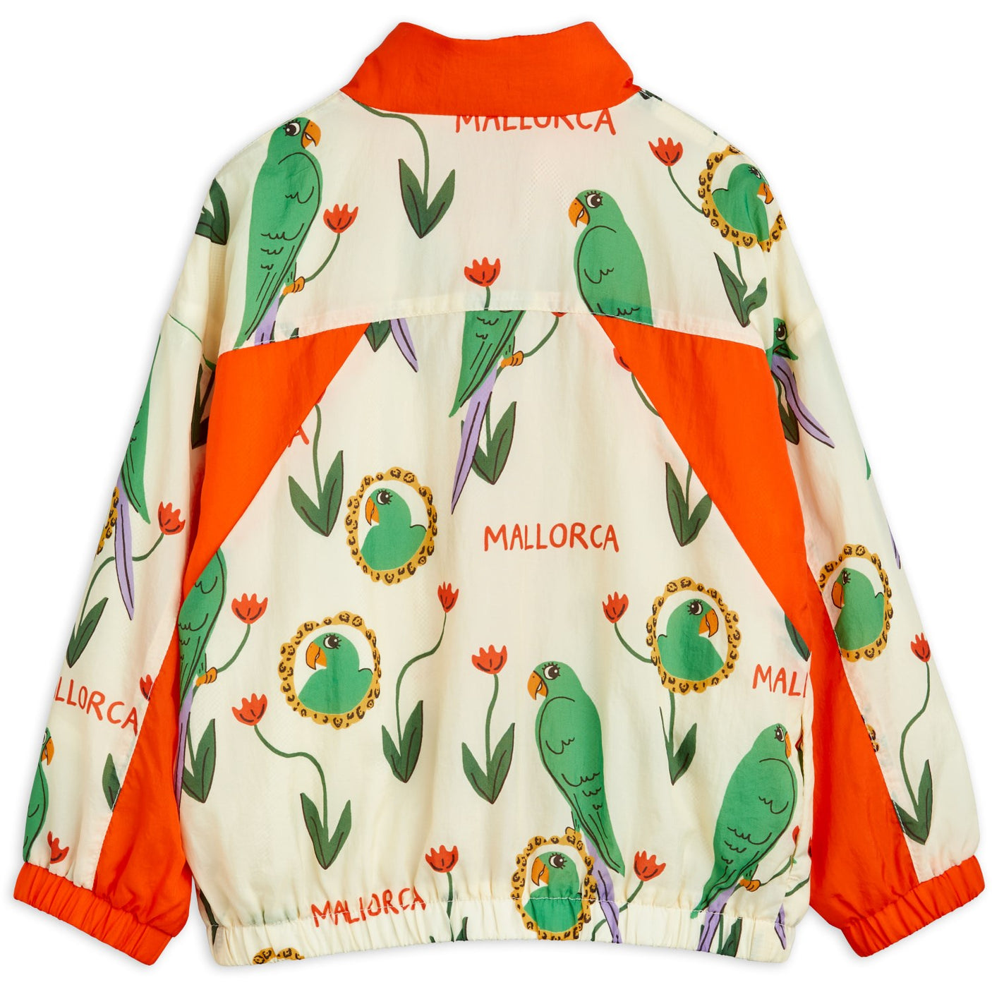 Mini Rodini Multi Parrots AOP Nylon Tracksuit Jacket