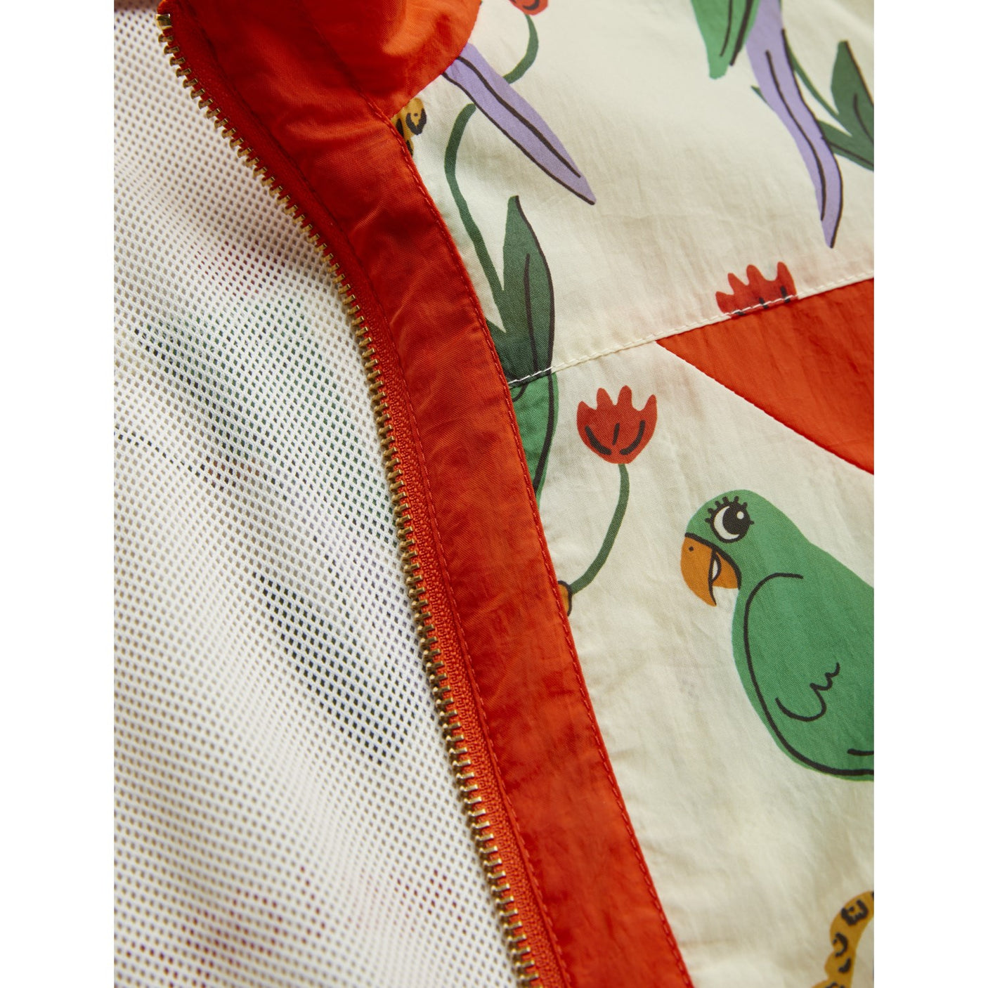Mini Rodini Multi Parrots AOP Nylon Tracksuit Jacket