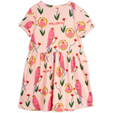 Mini Rodini Pink Parrots AOP Dress