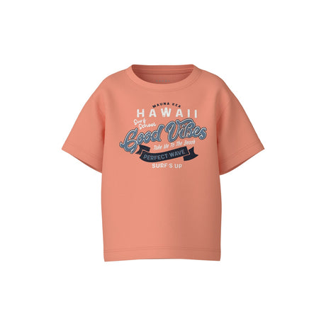 Name It Papaya Punch Good Vibes Vagno Loose T-Shirt
