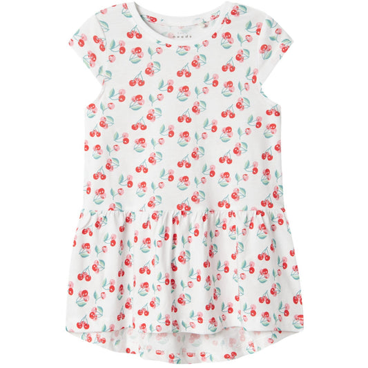 Name It Bright White Cherries Vigga Dress Noos