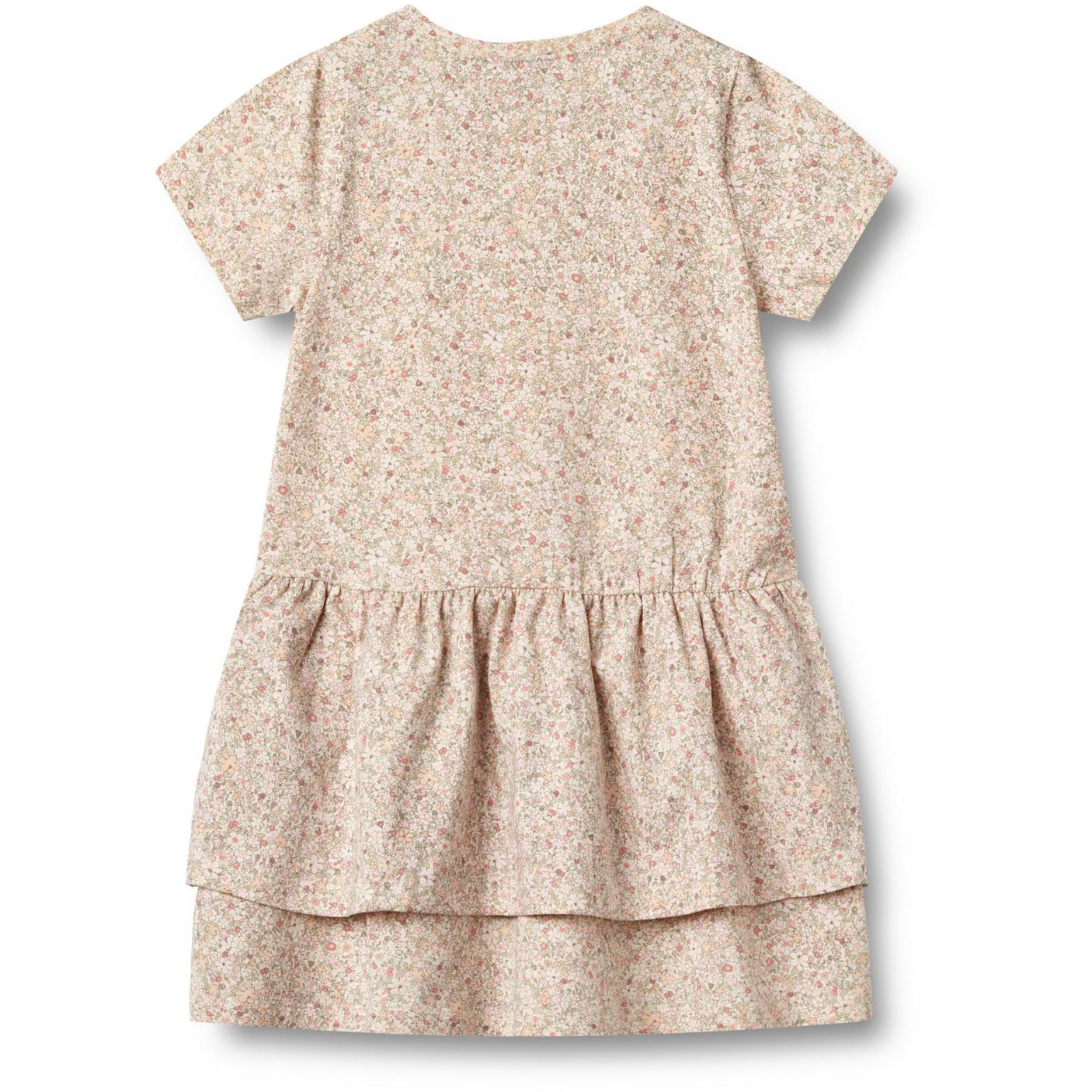 Wheat Cream Flower Meadow Jersey Dress Johanna