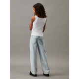 Calvin Klein Rib Badge Tank Top Bright White