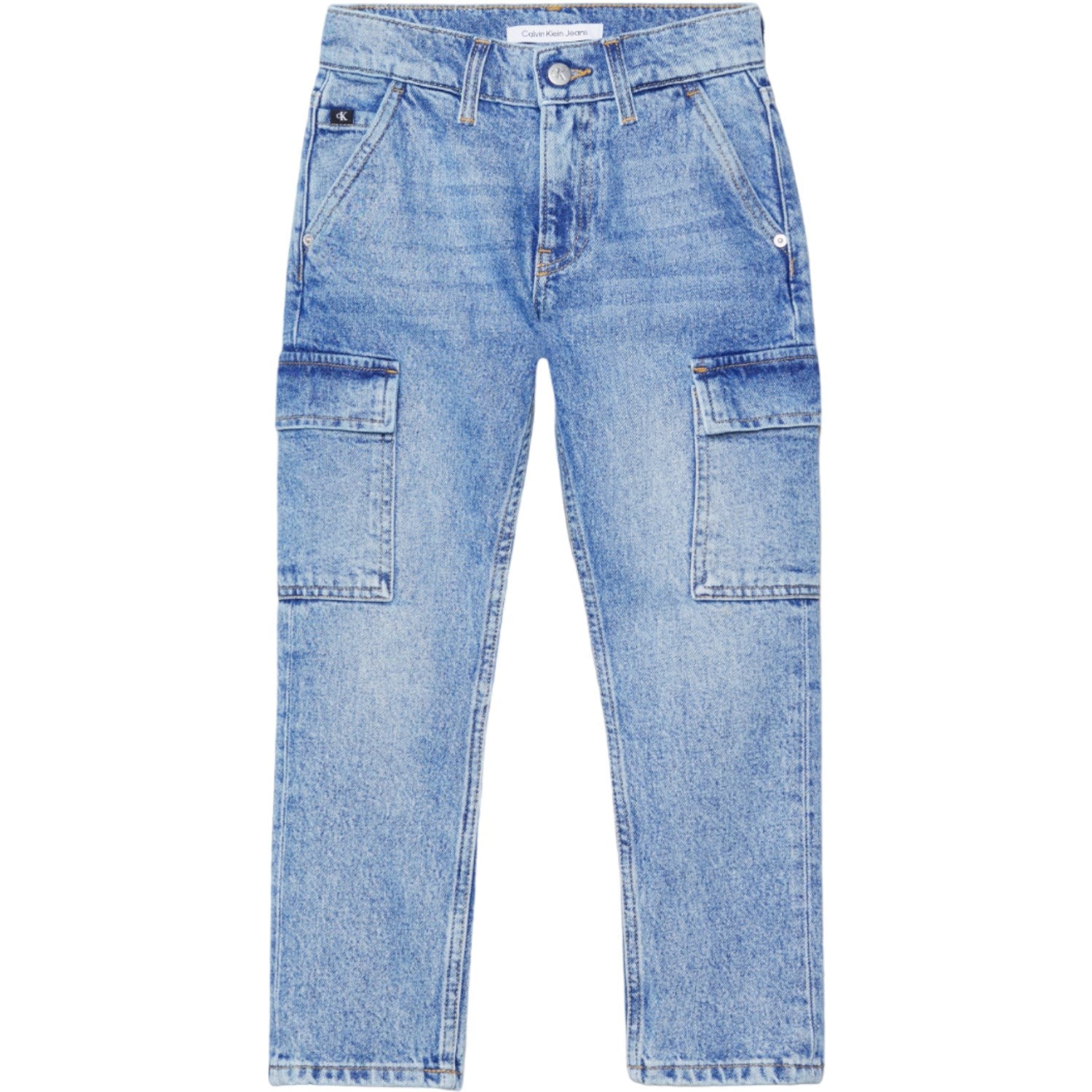 Calvin Klein Dad Denim Jeans Iconic Mid Blue