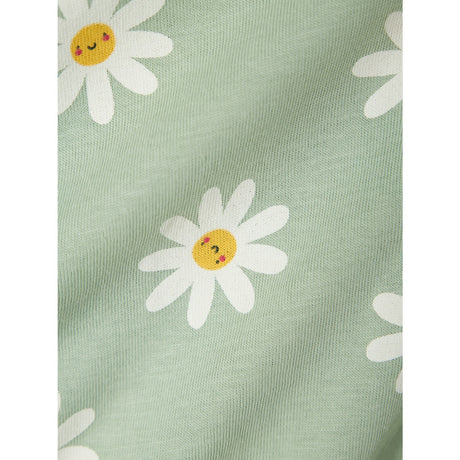 Name It Silt Green Daisy Flowers Vigga Strap Suit Noos
