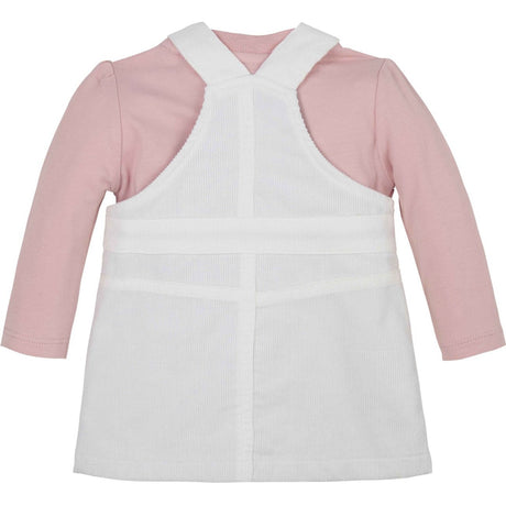 Tommy Hilfiger Ancient White Monotype Cord Dungaree Dress Set