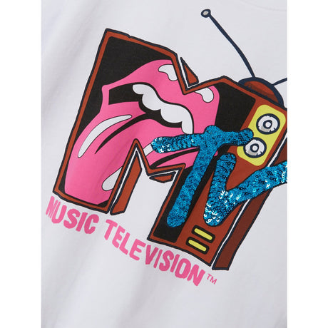Name It Bright White Mo Rollingstones T-Shirt