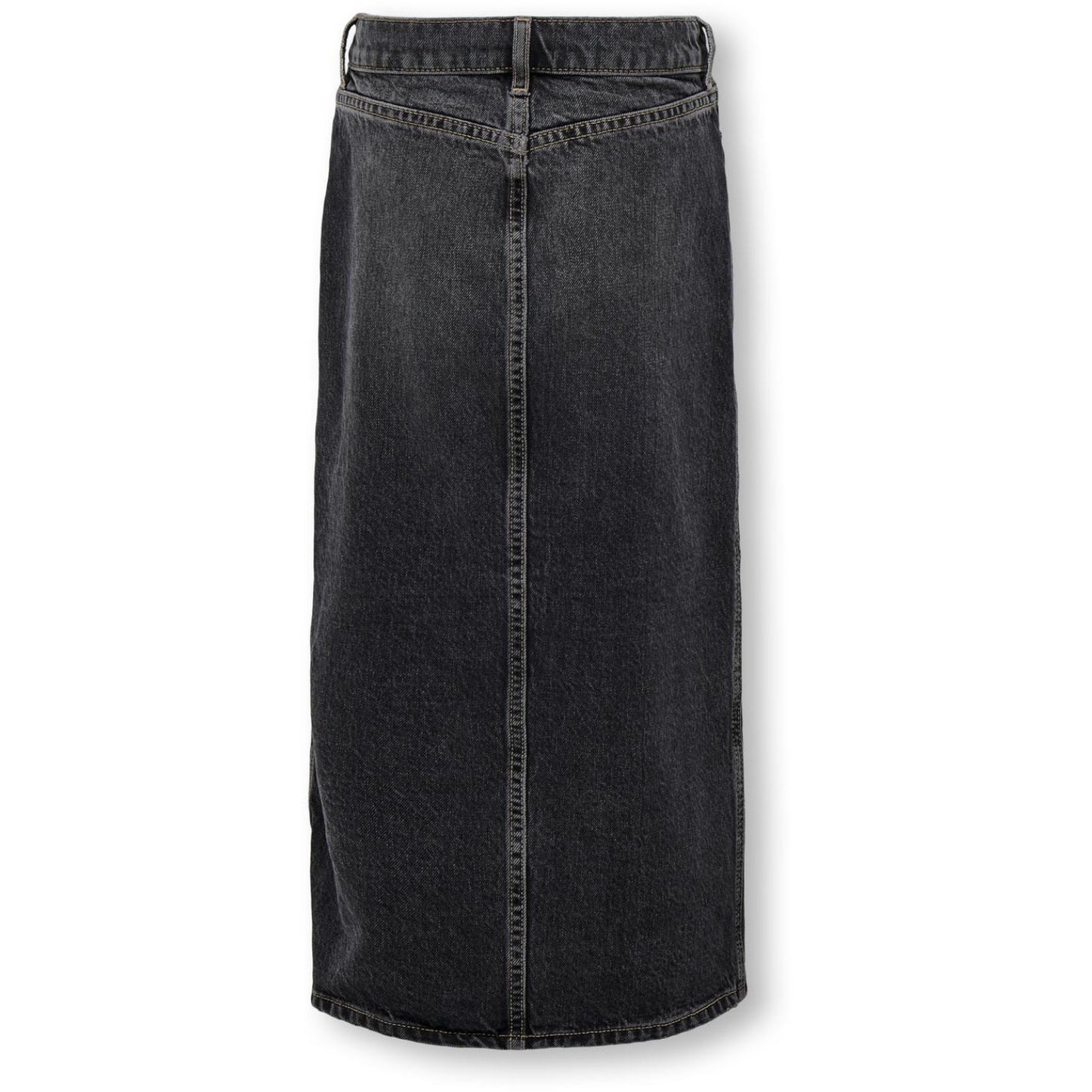 kids ONLY Washed Black Cilla Long Slit Skirt Denim
