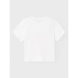 Name It Bright White Pink Nectar Javase Loose Short T-Shirt