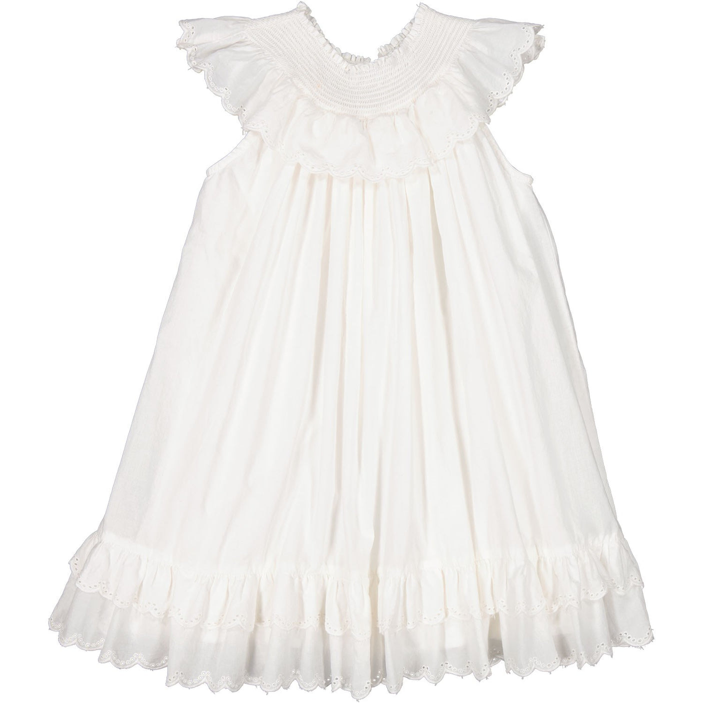 MarMar Broderie Anglaise Cloud Druse Frill Dress