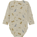 Minymo Beige Melange Body AOP