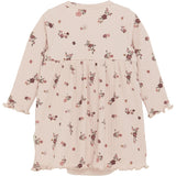 Minymo Sepia Rose Dress AOP Rib