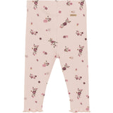 Minymo Sepia Rose Leggings AOP Rib