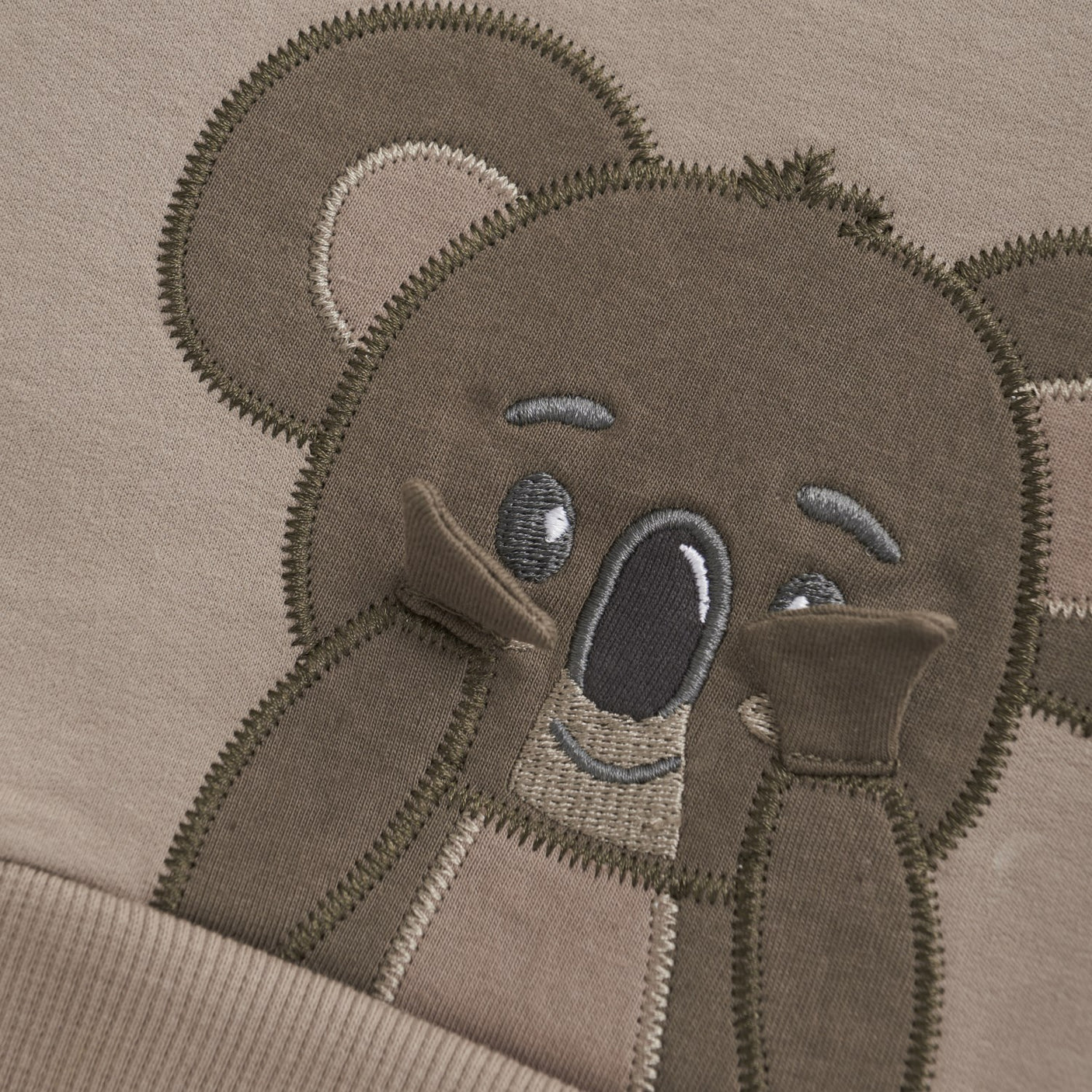 Minymo Taupe Gray Sweatshirt