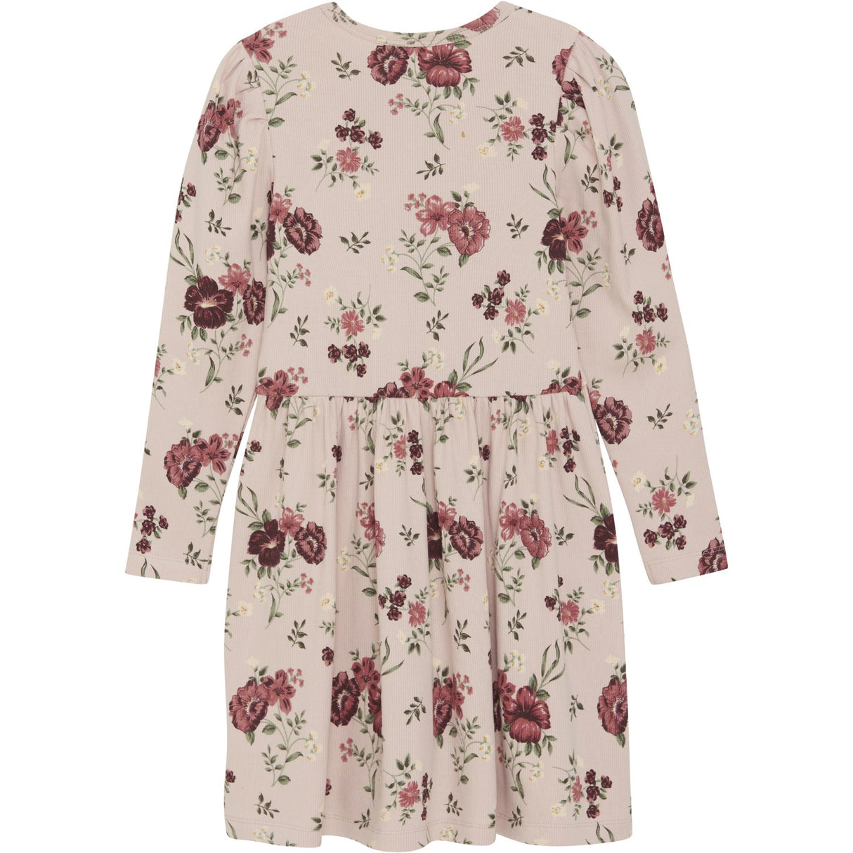 Minymo Sepia Rose Dress AOP Rib