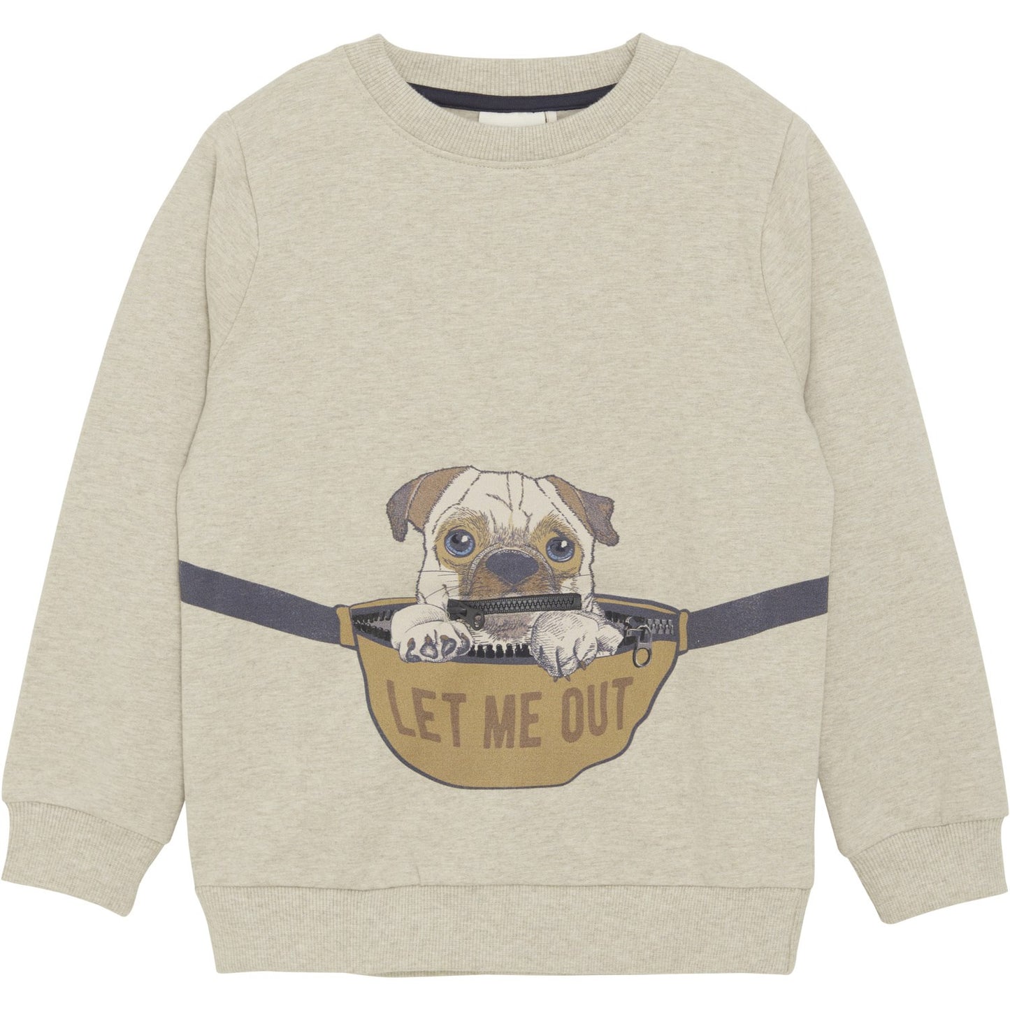Minymo Beige Melange Sweatshirt