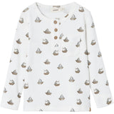 Lil'Atelier Coconut Milk Boat Gavo Slim Blouse