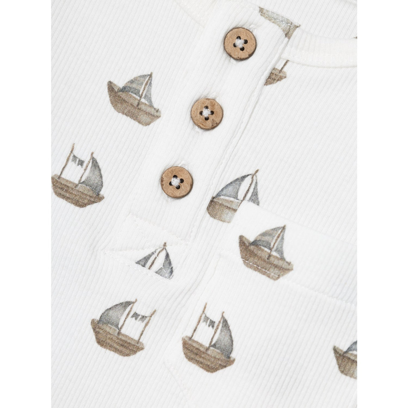 Lil'Atelier Coconut Milk Boat Gavo Slim Blouse